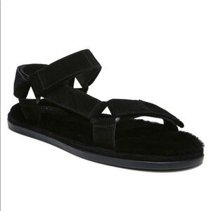 VINCE
Vince Men's Destin Suede & Shearling Sandals - Black